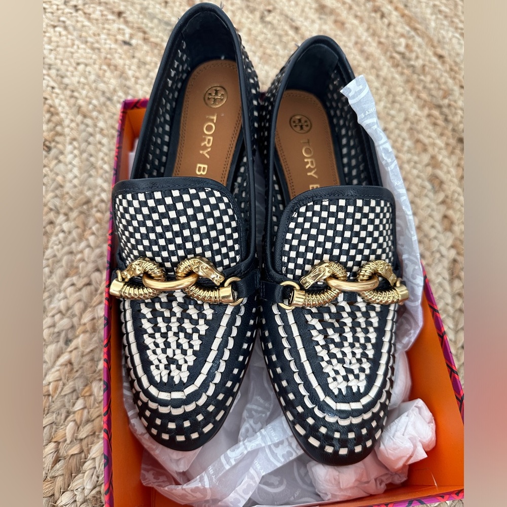 Tory Burch JESSA WOVEN LOAFER size 6 brand NEW with box